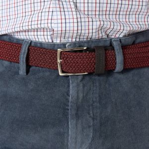 The Belt Trenzado Burdeos
