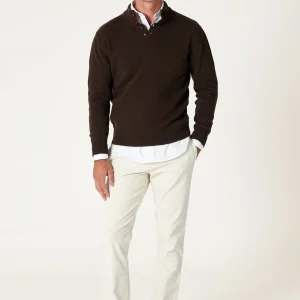 The Lambswool Botones Marron Monegros