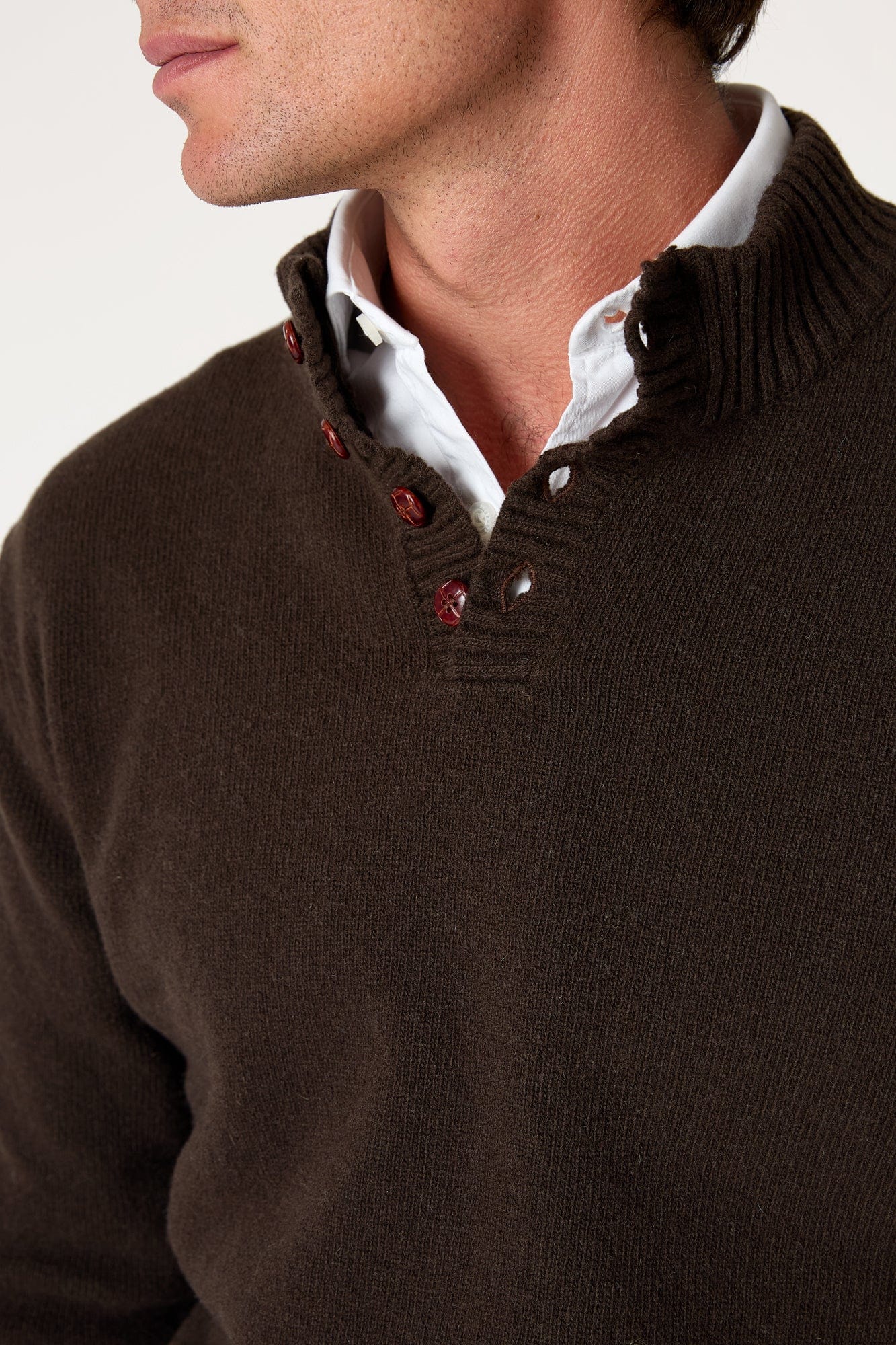 The Lambswool Botones Marron Monegros - Imagen 3