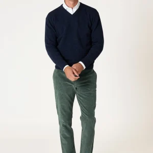 The Lambswool Pico Azul Marino