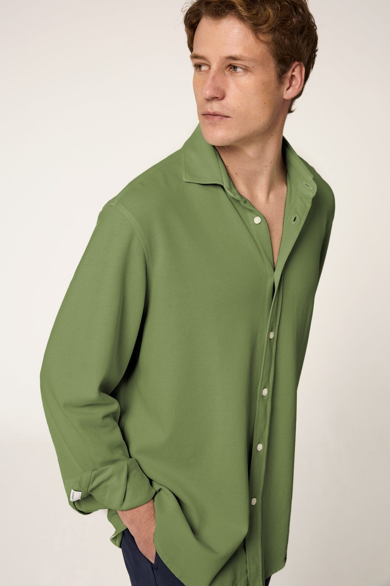 The Cotton Camisa Verde Navarra - Imagen 4