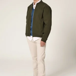 The Bomber Canvas Verde Pino