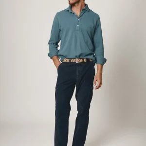 The Cotton Polera Azul Covas