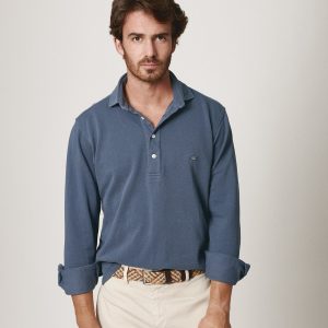 The Cotton Polera Azul Suances