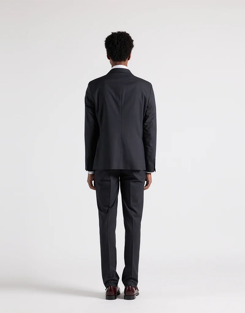 Traje cruzado regular gris marengo - Imagen 9