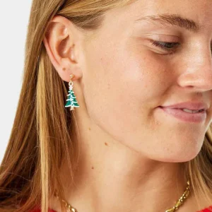Aretes de Navidad Árbol de Navidad