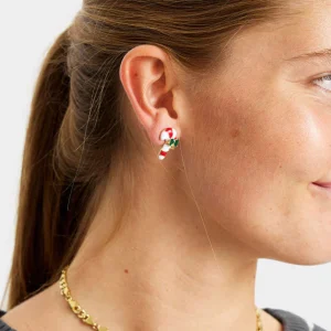 Aretes de Navidad Bastón de Navidad