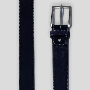 Cinturón serraje azul marino.