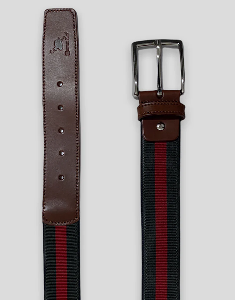 Cinturón verde banda roja