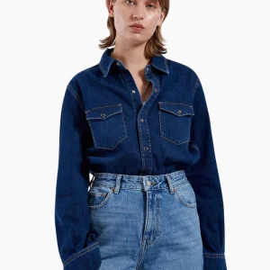 Camisa vaquera Sukie - dark retro