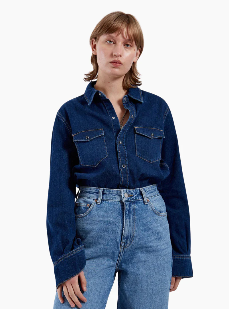 Camisa vaquera Sukie - dark retro