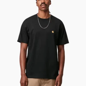 Camiseta S/S Chase - black / gold