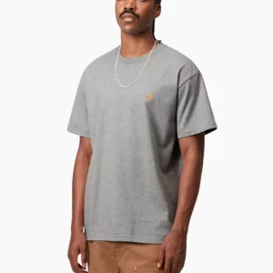 Camiseta S/S Chase - grey heather / gold