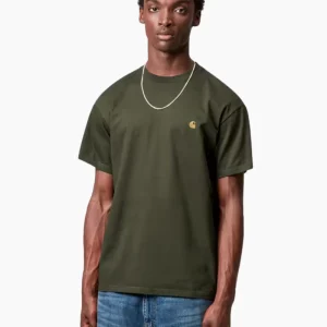 Camiseta S/S Chase - olive / gold
