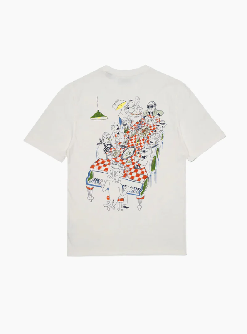 Camiseta Piano Bar - off white