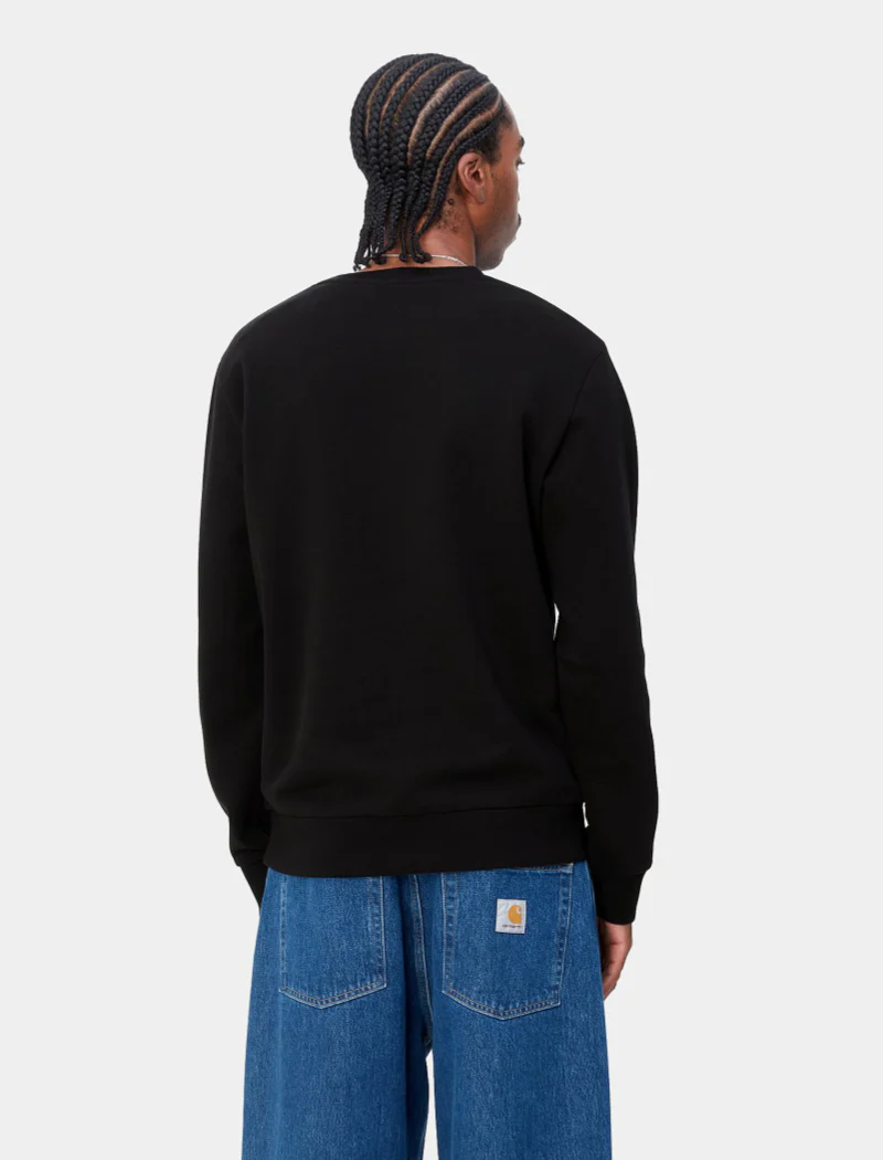 Sudadera Script Embroidery - black / white - Imagen 3