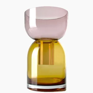 Jarrón Flip Vase Medium - yellow pink