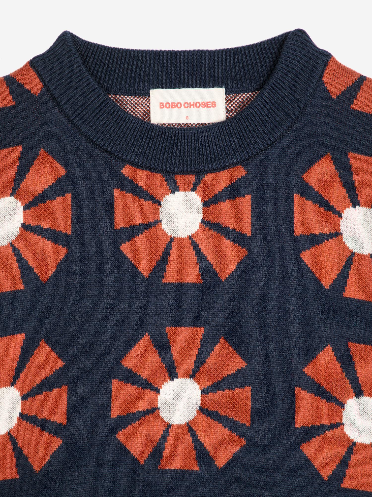 Jersey jacquard Flower - Imagen 5