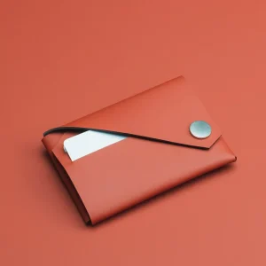Cartera Lemur Wallet - red recycled leather