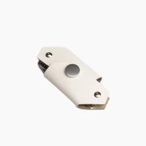 LLavero Keyfolder - Light grey recycled leather