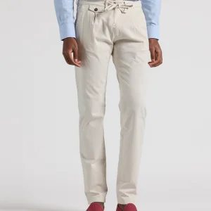 Pantalón cordón y pinzas piedra