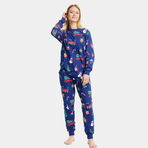 Pijama Navideña para Adultos Unisex Juguetes Navideños Algodón Orgánico