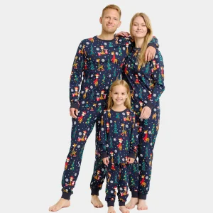 Pijama Navideña para Familia Jirafas Algodón Orgánico