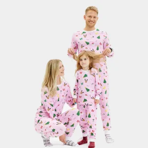 Pijama Navideña para Familia Motivos Navideños Algodón Orgánico