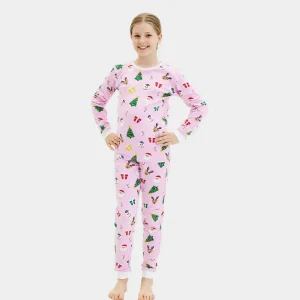 Pijama Navideña para Niños Motivos Navideños Algodón Orgánico