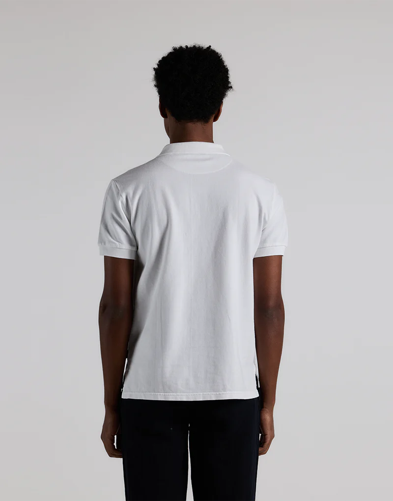 New polo cotton lavado blanco - Imagen 4