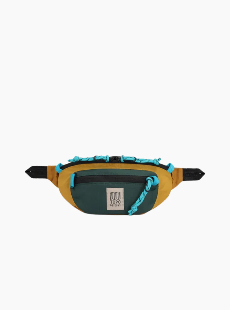 Riñonera Mountain Waist Pack - mustard / forest