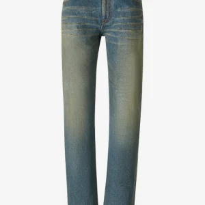 Jeans Straight Desgastado