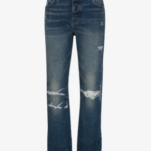 Jeans Straight Desgastados