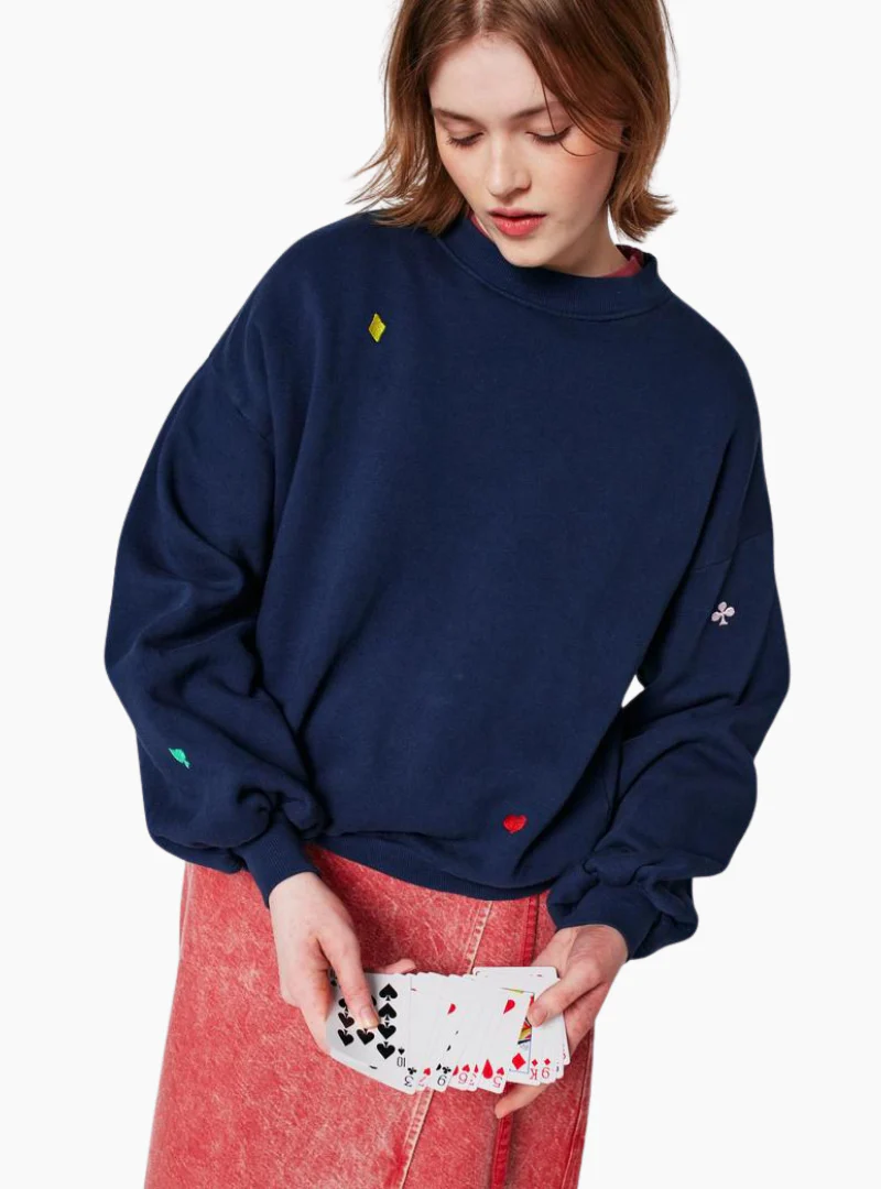 Sudadera Navy relaxed