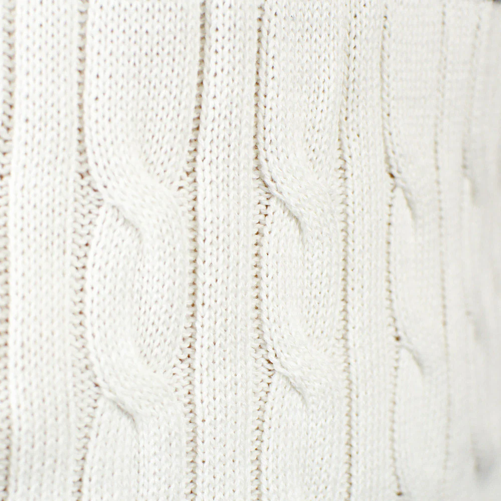 Suéter de Navidad para Mujer Elegante Blanco con Renos Algodón Orgánico - Imagen 6