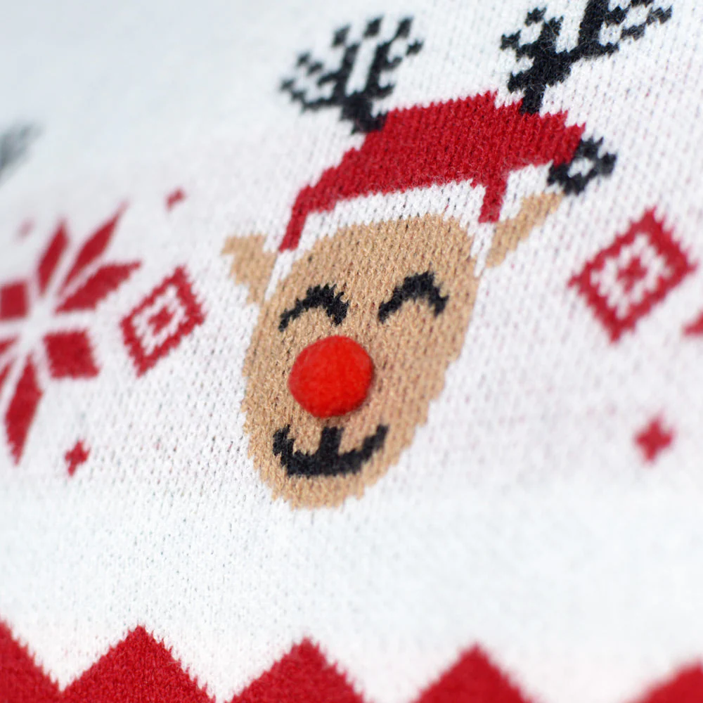 Suéter de Navidad para Mujer Reno Adorable - Imagen 4