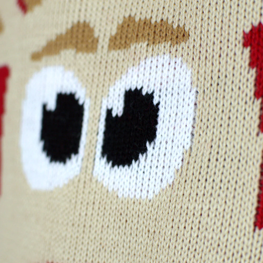 Suéter de Navidad para Familia Rojo con Reno Rudolph - Imagen 5