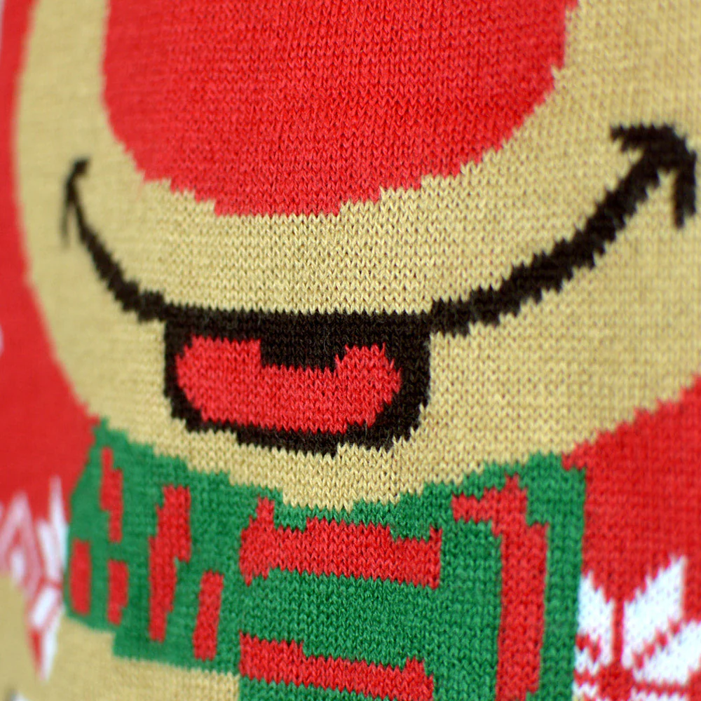 Suéter de Navidad para Hombre Reno con Bufanda - Imagen 5