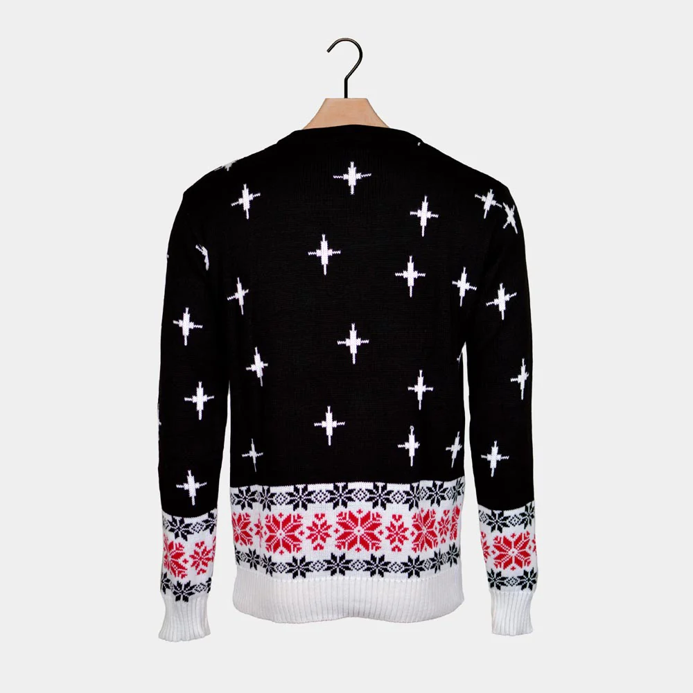 Suéter de Navidad para Hombre Santa Descargando - Imagen 6