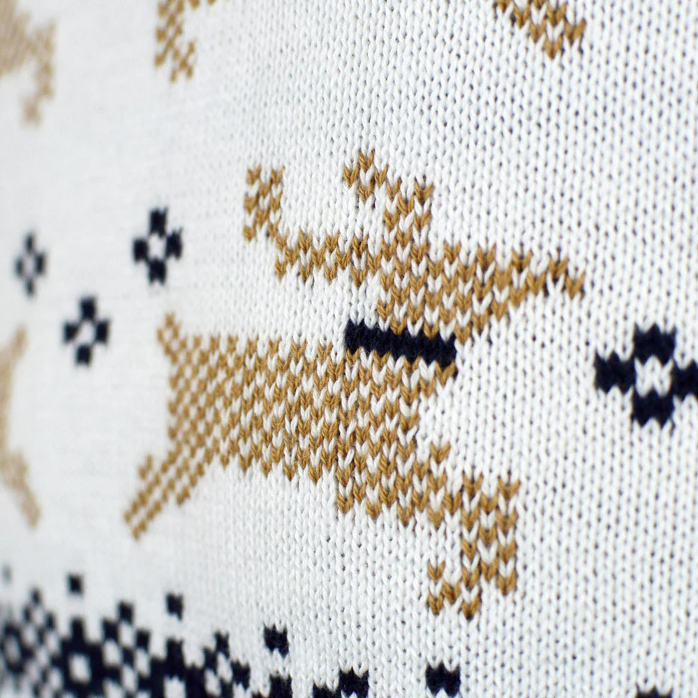 Suéter de Navidad Parejas Elegante Blanco Alaska - Imagen 5