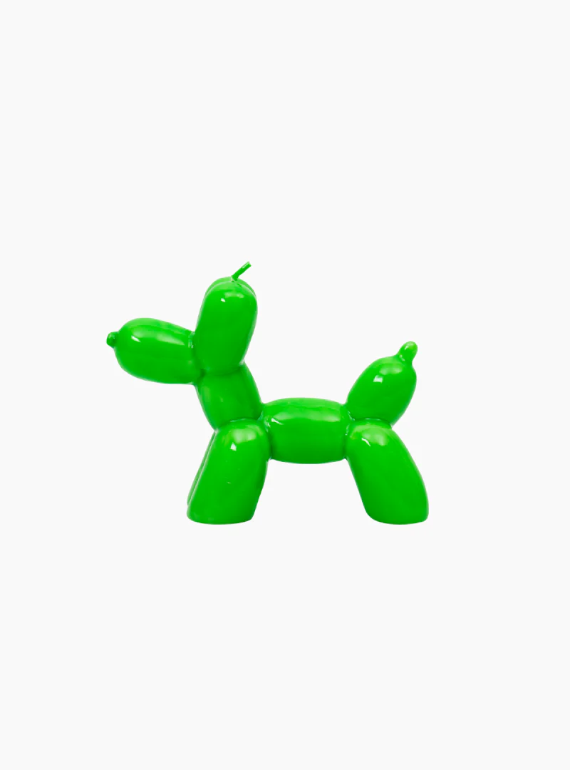 Vela Balloon Dog verde