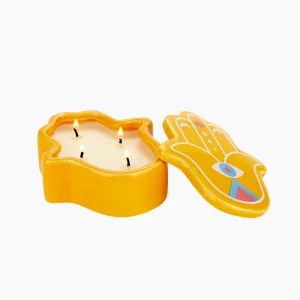 Vela Lucky Hand amarilla